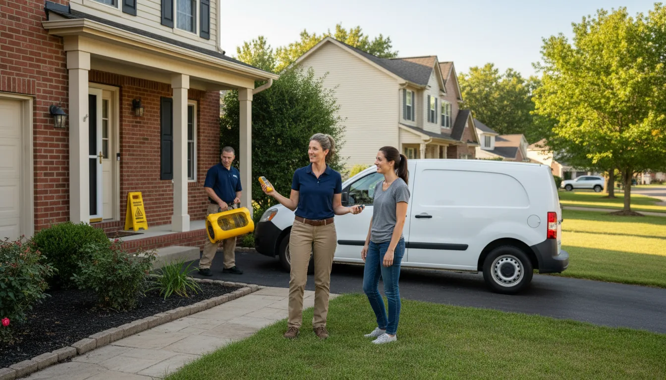 Residential water damage restoration in Carriere, MS